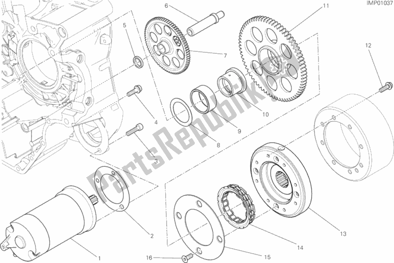 Tutte le parti per il Avviamento E Accensione Elettrici del Ducati Monster 797 Thailand 2019